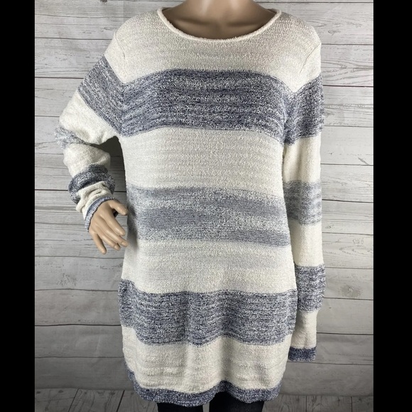 Calvin Klein Striped Sweater - Picture 1 of 12